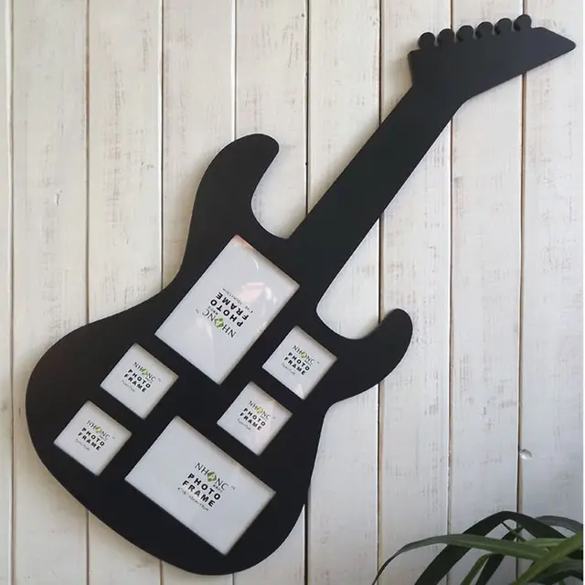 2015 Fashion Guitar Photo Frame Wall Decorative Photos Frame Foreign