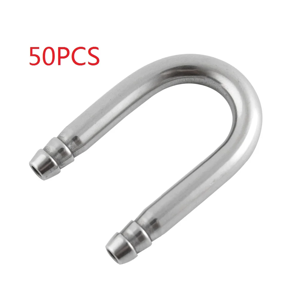 

50PC 304 Stainless Steel CO2 System Diffuser Regulator Atomizer U Shape Tube Bend Fish Tank Plant aquario Airline Hose Connector