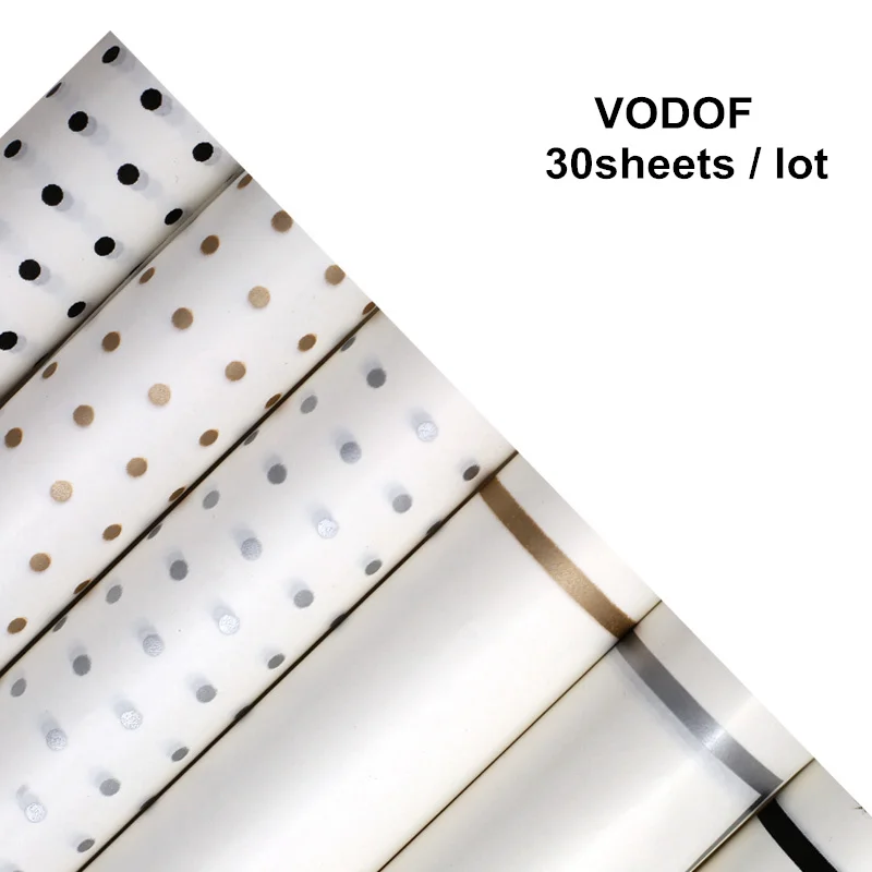 Упаковка для подарков Golden Dot крафт бумага 30 шт./лот 58*58 см Цветочная упаковочная