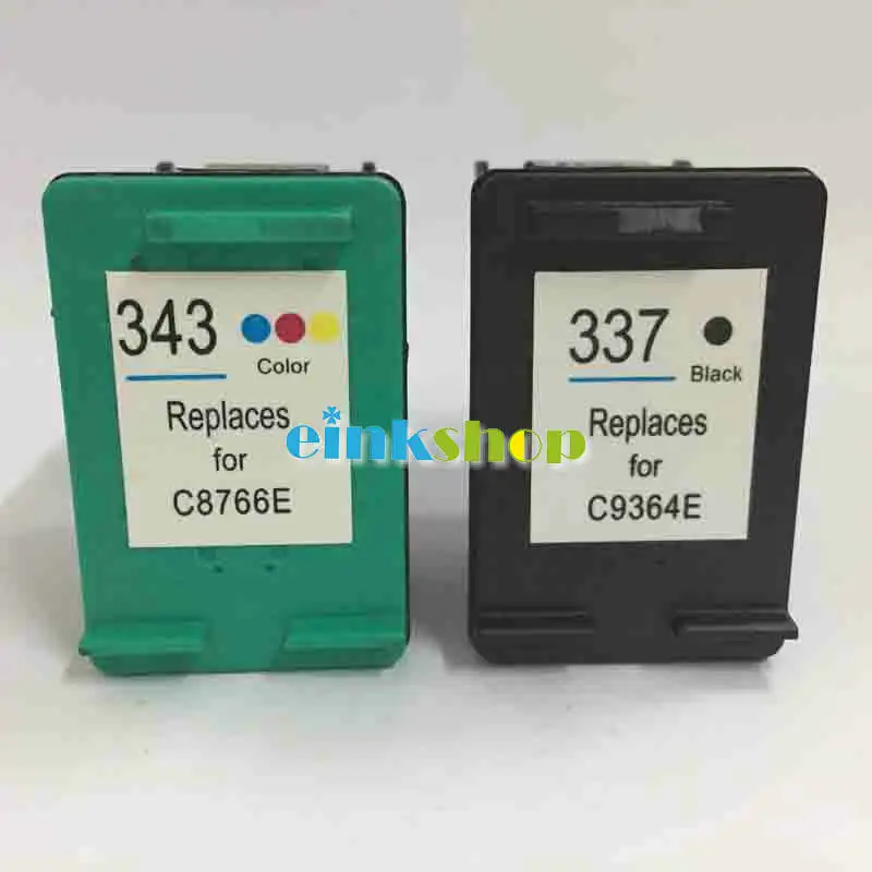 Einkshop HP 337 343 Photosmart 2575 8050 заправленный картридж Замена для C4180 D5160 Deskjet 6940 D4160