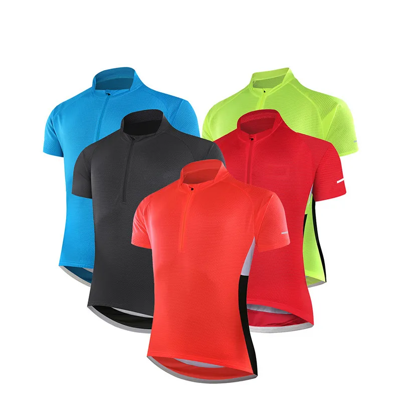 

Running Jersey 2019 Outdoor Sportswear Short Sleeve Cycle Jersey Men Gym Fitness Running Shirt Fietsshirt Heren Wielrennen