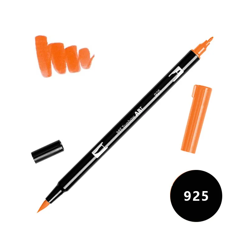 Японская цветная художественная маркерная ручка с двойной головкой, дизайнерская кисть, маркерная ручка, маркеры манги, ручки, художественные принадлежности для рисования, школьные канцелярские принадлежности - Цвет: 925