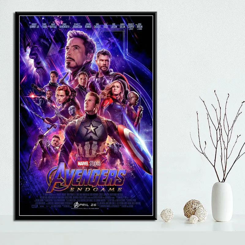 

S3012 The Avengers 4 Endgame 2019 Hot New Marvel Superhero Movie Wall Art Painting Print On Silk Canvas Poster Home Decoration