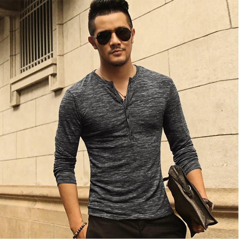 long henley shirt