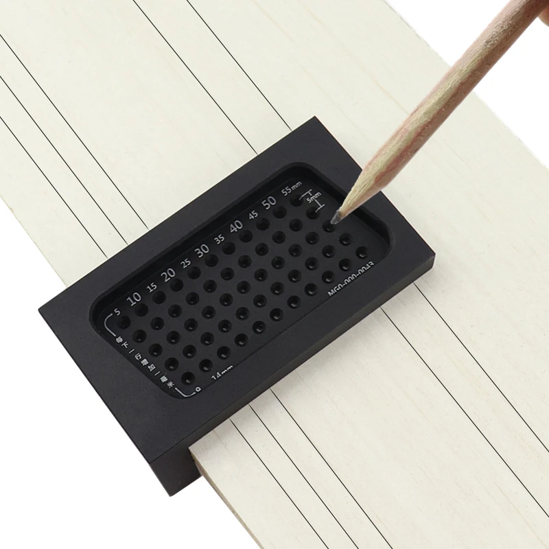 

T60 Woodworking Scriber T-type Marking Ruler Aluminum Alloy Hole Positioning Crossed Measuring Gauge For Carpenter Scriber Tools