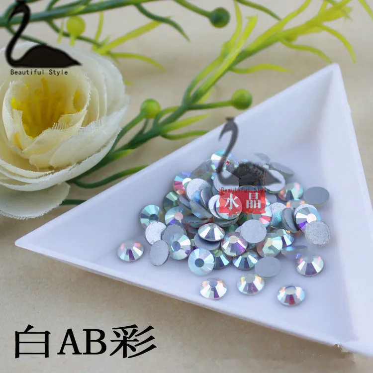W022 ss16 white AB 1440 A+DMC Hotfix Rhinestone/ diy jewelry accessories flat glass diamond drill Min.order is$15 (mix order) | Дом и сад