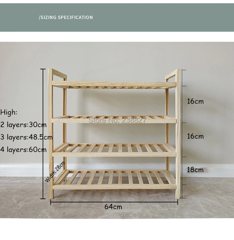 Многослойная полка для обуви из цельного дерева, натуральный Экологичный Деревянный органайзер для хранения обуви, подставка для обуви, стойки для мебели для дома