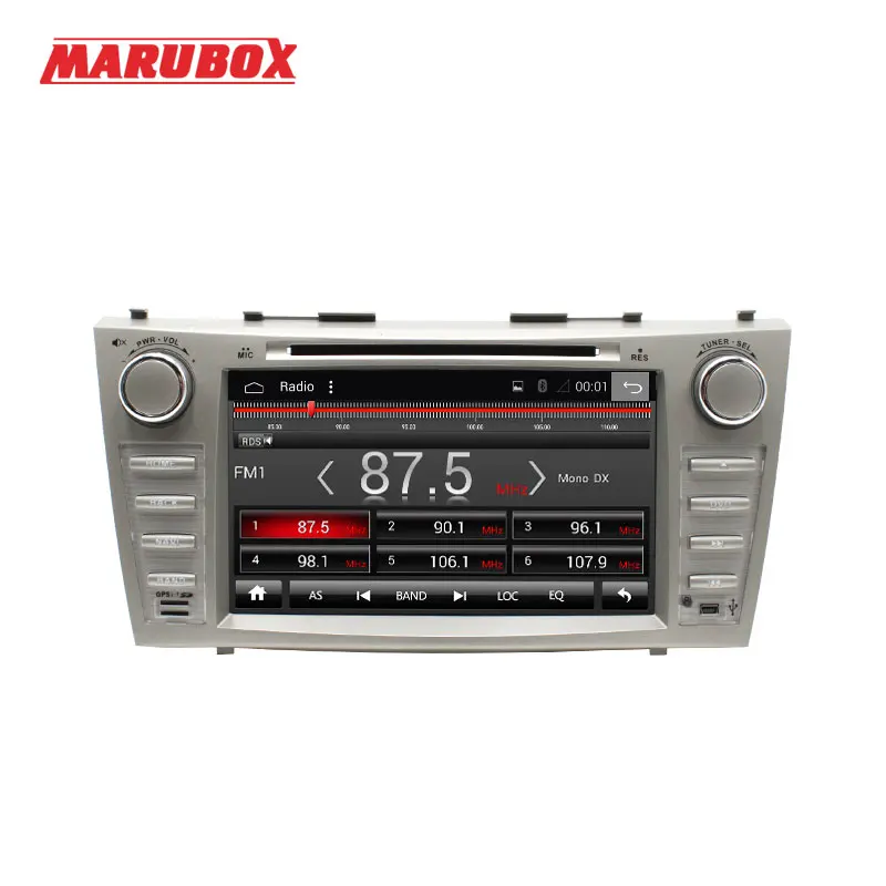 Штатная магнитола для Toyota Camry 2006-2011,MARUBOX 8A101DT3,Четырехядерный процессор Allwinner T3 Cortex-A7 1.2Ghz,Android 7.1,Оперативная 2GB,Встроенная 32GB,DVD,навигация,BlueTooth,Поддержка кнопок на руле