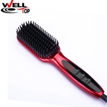 2017 Digital Electric Hair Straightener Brush Comb Double Anion Straightening Irons Fashion Styling Tools Hair Straighteners