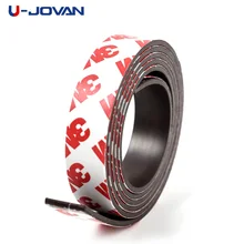 1 medidor 10*1 10*2 12*2 15*1 20*1 30*1mm auto-adesivo flexível flexível tira magnética ímã de borracha largura da fita 10mm/15mm/30mm