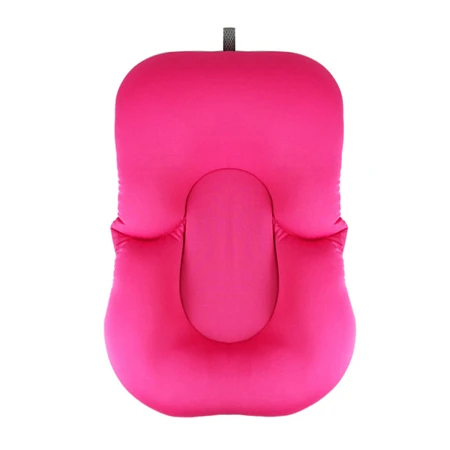 Новая конструкция складная детская ванночка/кровать/коврик для ванной стул/полки Baby Shower сетей подушка для купания младенцев Seat младенческой Подушка для ванны - Цвет: Rosy