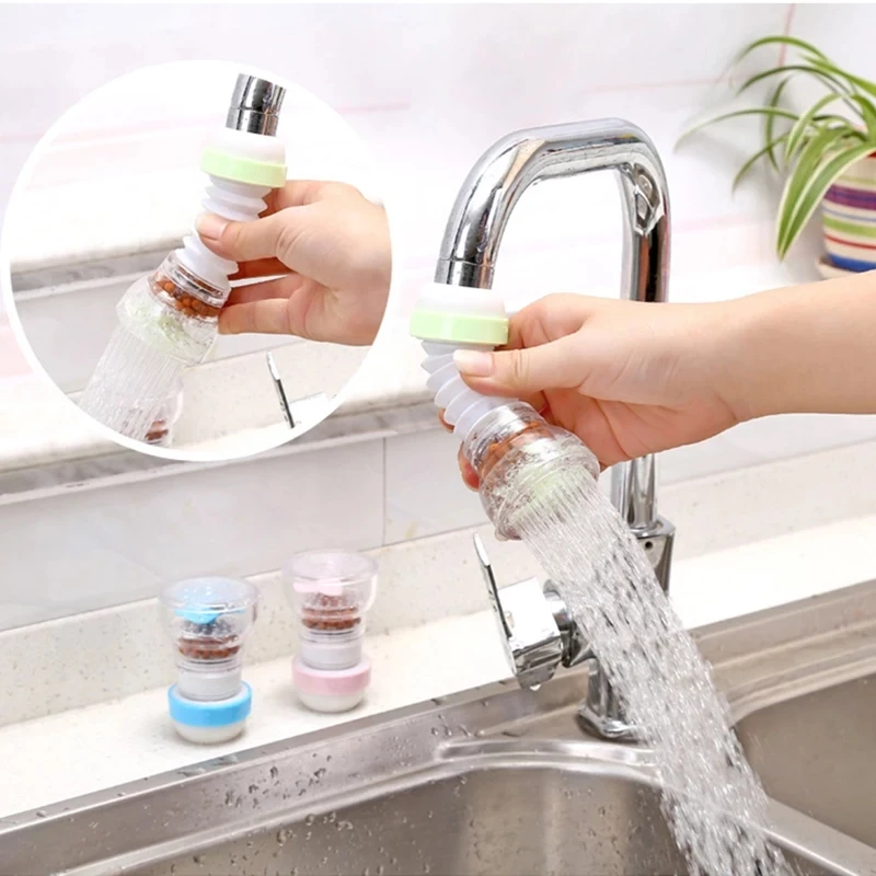 

Kitchen Water-saving faucet can rotate shower head antispattering water-saving tap nozzle extended water free shipping
