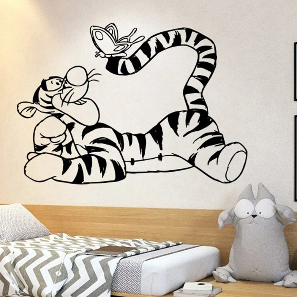 Joseph Banks lichtgewicht Indiener Teigetje Knorretje Muursticker Vinyl Muurtattoo Babykamer Grote Muurstickers  Home Decoratie Accessoires Voor Nursery Mode C008|Wandstickers| - AliExpress