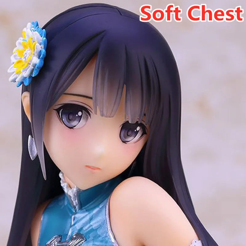 

18CM Cartoon Sexy Girl Figure Ping-Yi Soft Chest Dress Up PVC Alphamax Tony Sexy Plump Action Figure Collectible Model Toy D213