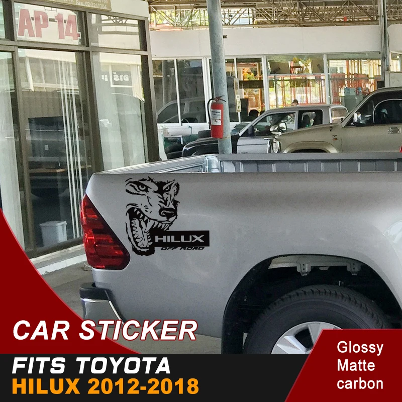 Волк стикер автомобиля 4х4 внедорожный Виниловые для toyota hilux revo и vigo