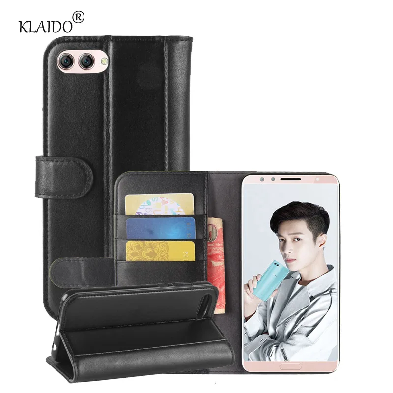 KLAIDO Genuine Cow Leather Case For Huawei Nova 2S Case