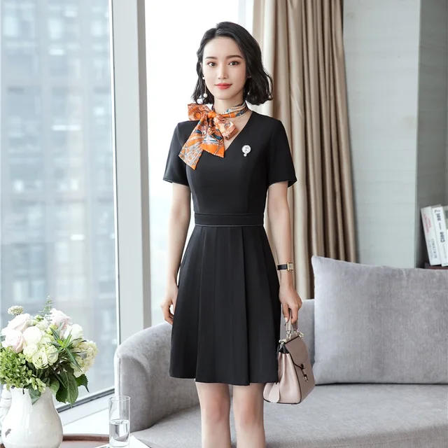 cocktail dress with scarf