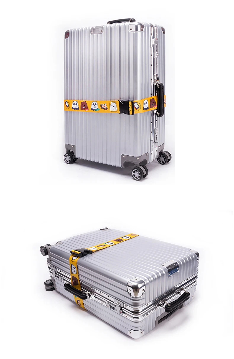 Аксессуары для путешествий, чемодана крышка с рисунком милого мишки ремешок TSA настраиваемый замок шнур чемодан с ремнем упаковочным ремнем Чехол упаковочная коробка