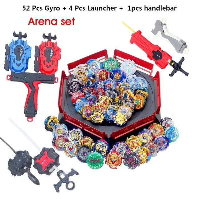 Все топы набор метателей Beyblade Gt God Bey Blades Blast Burst высокая производительность Fight Top Toys дети Bables Bayblade Arena Новые - Цвет: 52pcs 013