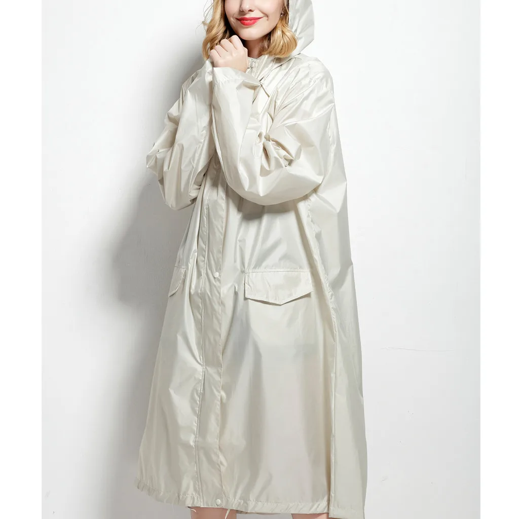Женская куртка-дождевик, водонепроницаемая ветрозащитная куртка, верхняя одежда для кемпинга, походов, водонепроницаемая куртка, уличная Длинная зимняя дождевик