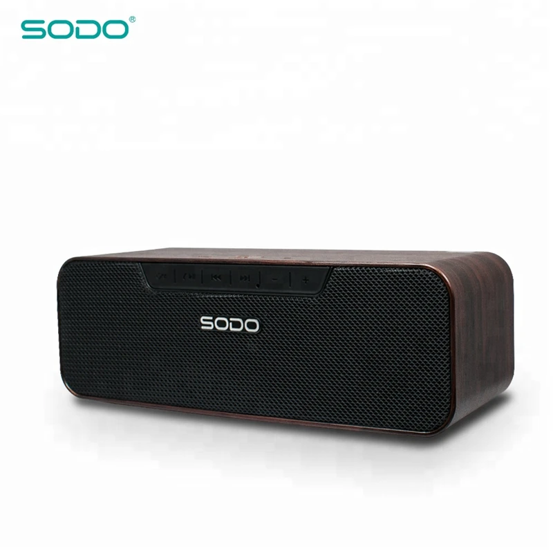 Bluetooth Колонка SODO L4 с деревянным рисунком V4.2 10 Вт улучшенная басовая карта FMTF MP3 MP4