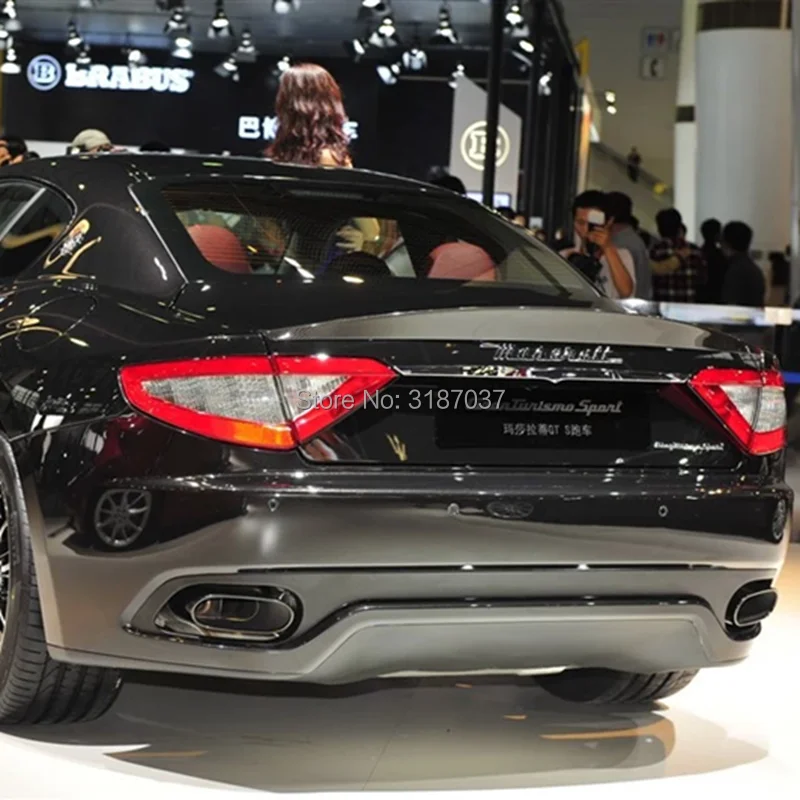 Для Maserati granturismo GT 2 двери плоский багажник 2006-2011 углеродного волокна задний спойлер на крыше крыло багажника губы загрузки крышка автомобиля Стайлинг