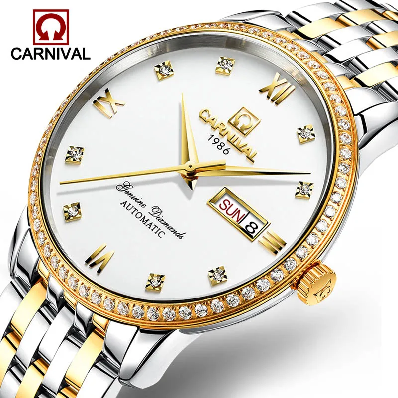 Automatic Mechanical Watches 2017 Luxury CARNIVAL Top Brand Men's Watch Full Steel Casual Business Wrist Watch relogio masculino Automatic Mechanical Watches 2017 Luxury CARNIVAL Top Brand Men's Watch Full Steel Casual Business Wrist Watch relogio masculino