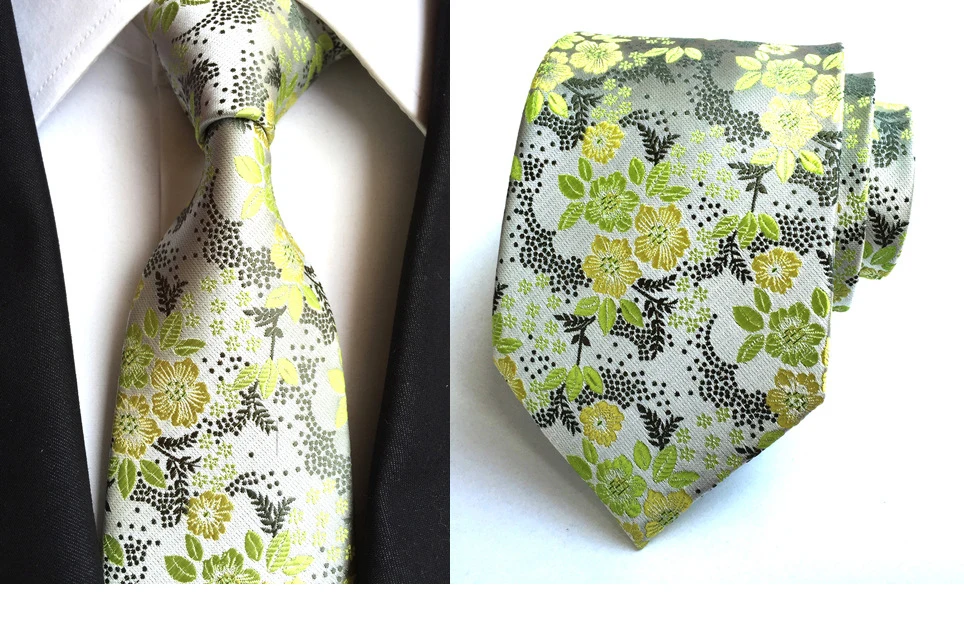JEMYGINS Классический шелковый для мужчин галстук клетчатые шейные Галстуки 8 см зеленый синий Галстуки для официальная одежда бизнес