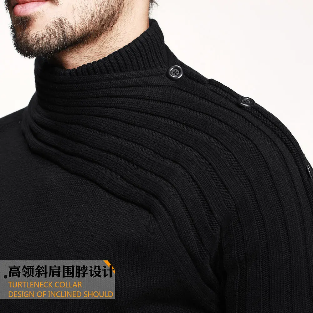 Мужской свитер с воротником-шалькой, хорошее качество, мужской свитер большого размера s, m, en, вязанный зимний свитер s, m, l, xl, XXL