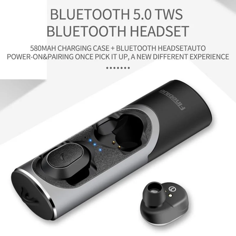 Fineblue XS Беспроводная Bluetooth 5,0 гарнитура наушники TWS двойные мини наушники с зарядным устройством для iPhone Xiaomi мобильный телефон