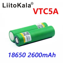 

2PCS/LOT Original 3.6V 18650 US18650 VTC5A 2600mAh High Drain 40A Battery For Sony