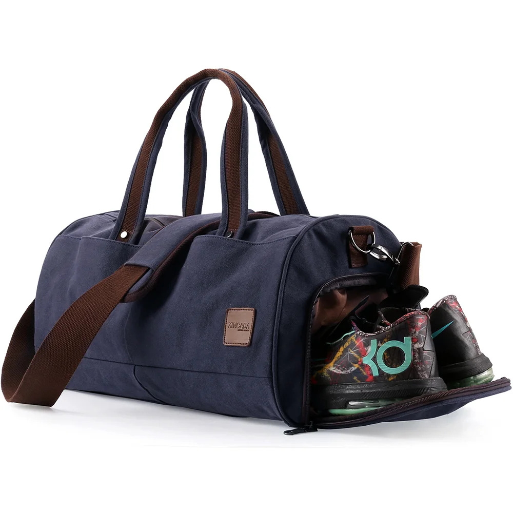 XINCADA многофункциональная сумка путешественника сумка через плечо холщовая водонепроницаемая Спортивная тренировочная спортивная сумка мужская обувь большой емкости