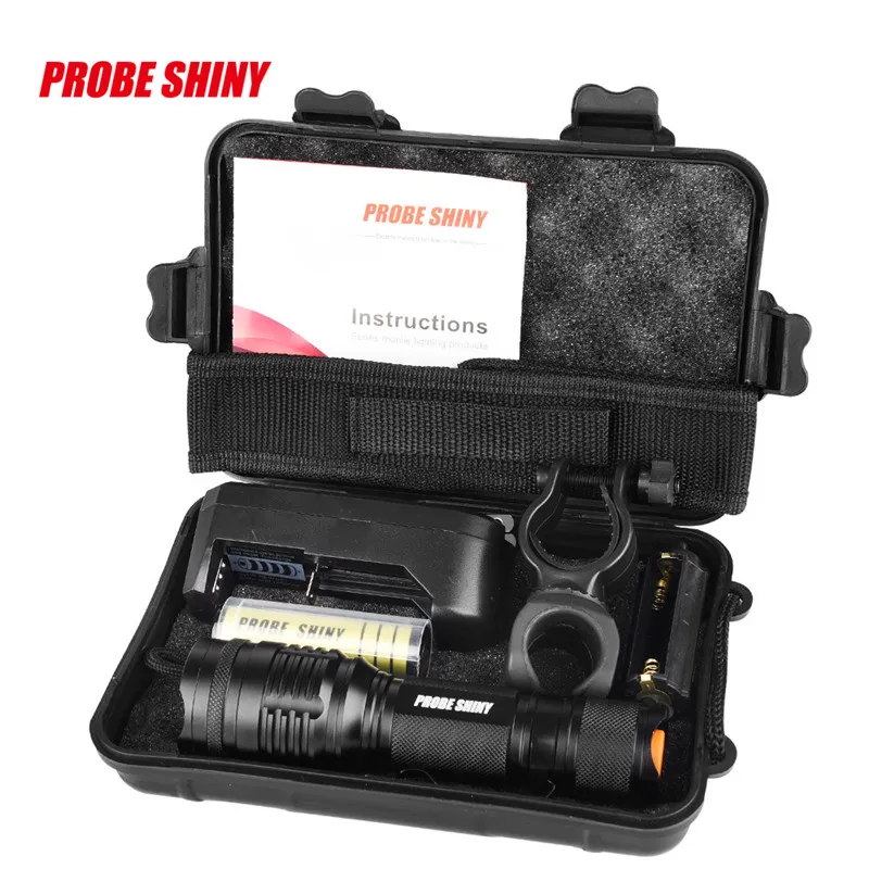 Bike Cycling Light Flashlight Kit Set Waterproof 5 Modes X800 Zoomable