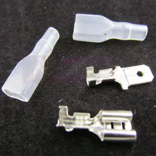 

4.8mm Crimp Terminal Female Spade Connector + Male Connector+ Case