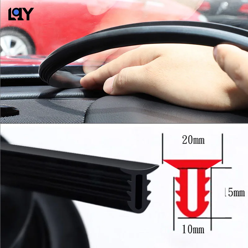 

LQY 1.6M auto parts indoor front window rubber seal decorative strip Free shipping