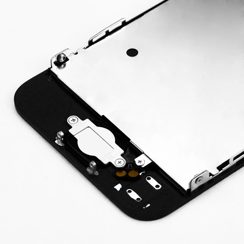 50 шт. оптовая цена ЖК дисплей для iPhone 5 кнопка домой + фронтальная камера