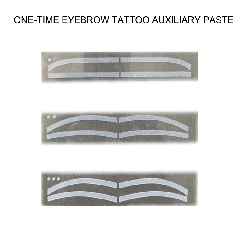 

6 Pair Disposable Eyebrow Tattoo Shaping Auxiliary Sticker Templates Eyebrow Stencil QS888