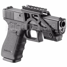 Страйкбол GIS-S лазерный фонарик крепление Тактический направляющая пистолета крепления Охотничьи Аксессуары для Gl 17 19 20 21 22 23 34 черный