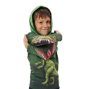

Dinosaurs Print Boys Girls Hoodies Spring Autumn Outerwear Kids Hooded Sweatshirt Boy Clothes Children Long Sleeve Pullover Tops