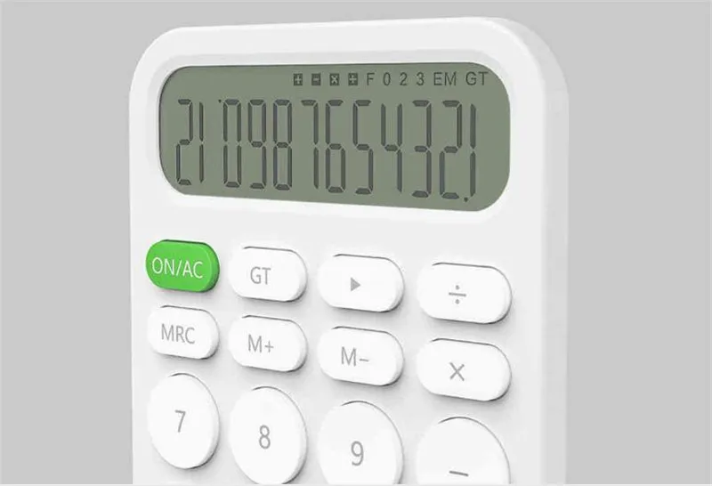 Xiaomi MIIIW Desktop Calculator Xiaomi MIIIW 12 Digit Electronic Calculator Simple design LED Display calculation tool For Office Working Student Stationery (38)