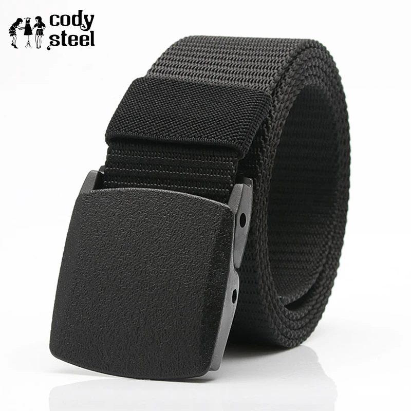 

Cody Steel Belts Luxury Male Military Outdoor Tactical Nylon Belt Army Man Jeans Tactical Belts Fashion Men 123CM