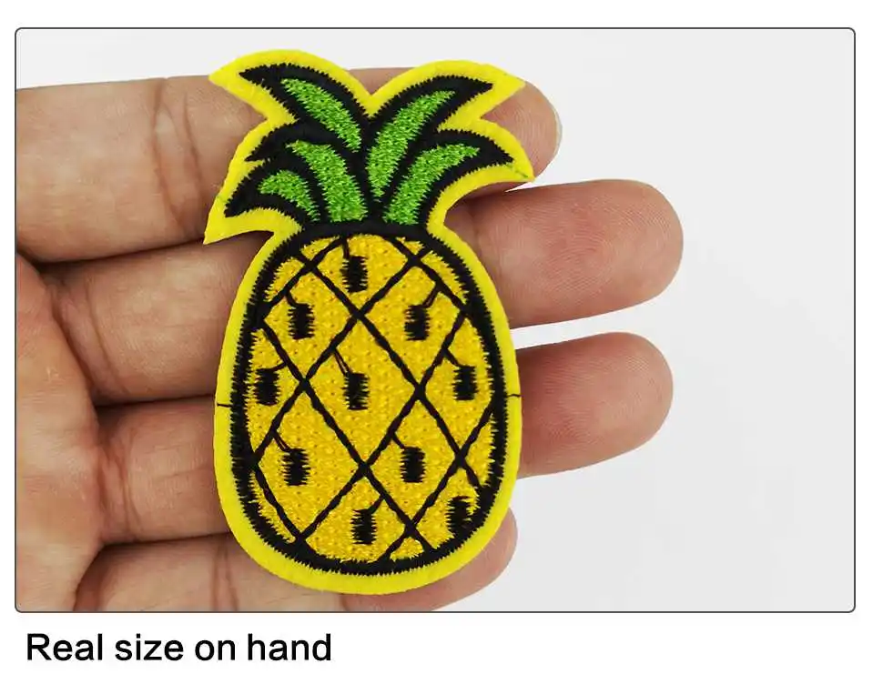 Iron On Embroidery Applique Patches Kids DIY 3D Apple Banana Orange Watermelon Sushi Flower Patches For Clothes Clothing (6)