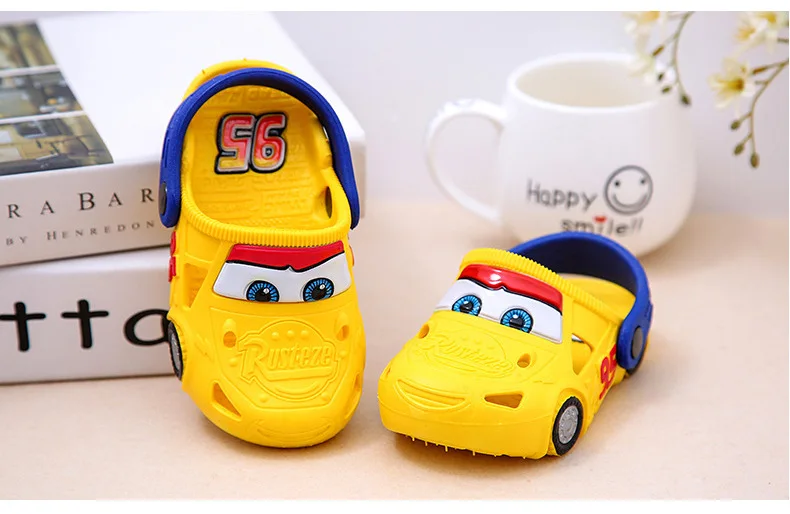 Дисней Минни детская обувь с отверстиями летние тапочки для маленьких мальчиков Микки детская пляжная обувь