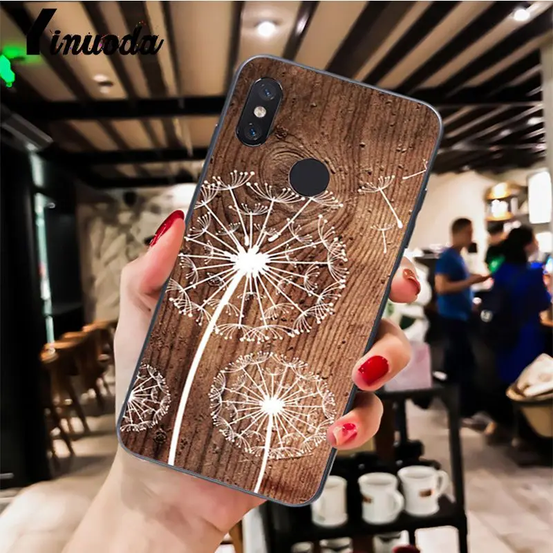 Pattern wood textures Fox Dandelion Mandala