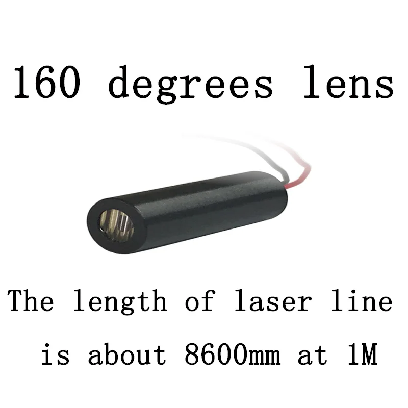 Высокое качество LME Seriec 650нм 1 МВт красная линия лазерный модуль красная лазерная маркировка промышленный класс лазерный уровень части позиционирования - Цвет: 160degrees line lens