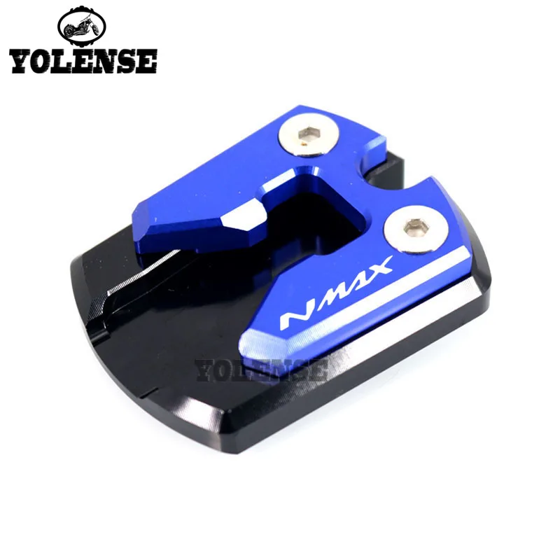 Motorcycle Kickstand Foot Side Stand Extension Pad Support Plate For YAMAHA NMAX155 N-MAX155 NMAX 1