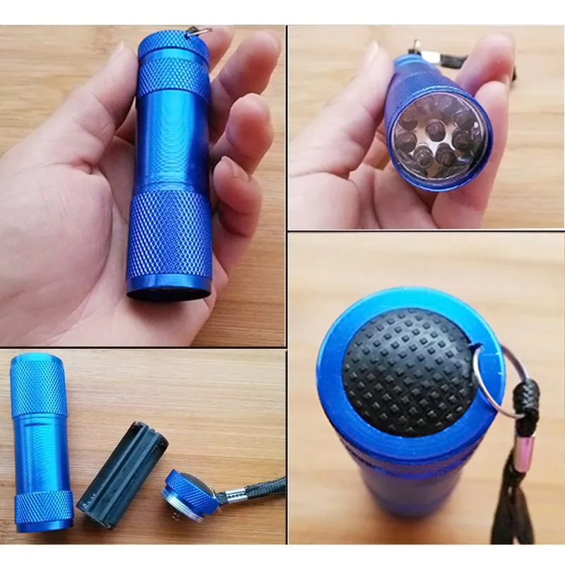 

New UV 9LED Scorpion Money Detector Hunter Finder Ultra Violet Blacklight Flashlight Torch Light Lamp XOA88