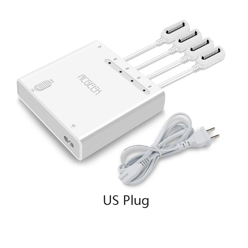 Быстрое зарядное устройство 5в1, умное многофункциональное зарядное устройство для DJI Mavic 2 Pro/Zoom Drone, зарядный концентратор для DJI Mavic 2 Pro Zoom - Цвет: White--US Plug-6IN1