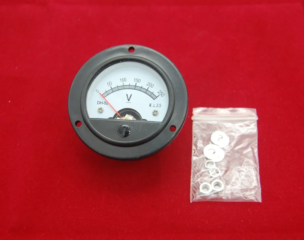 AC 0-250v Round Analog Voltmeter Voltage Panel Meter Dia 90mm Directly Connect for sale online