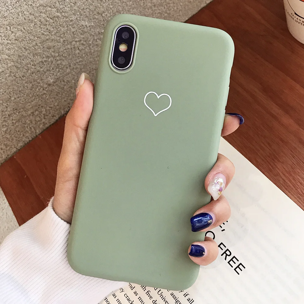 KIPX1091E_1_JONSNOW Phone Case For iPhone XS XR XS Max 6S 7 8 Plus Couples Style Love Heart Pattern Soft Silicone Case Capa Fundas